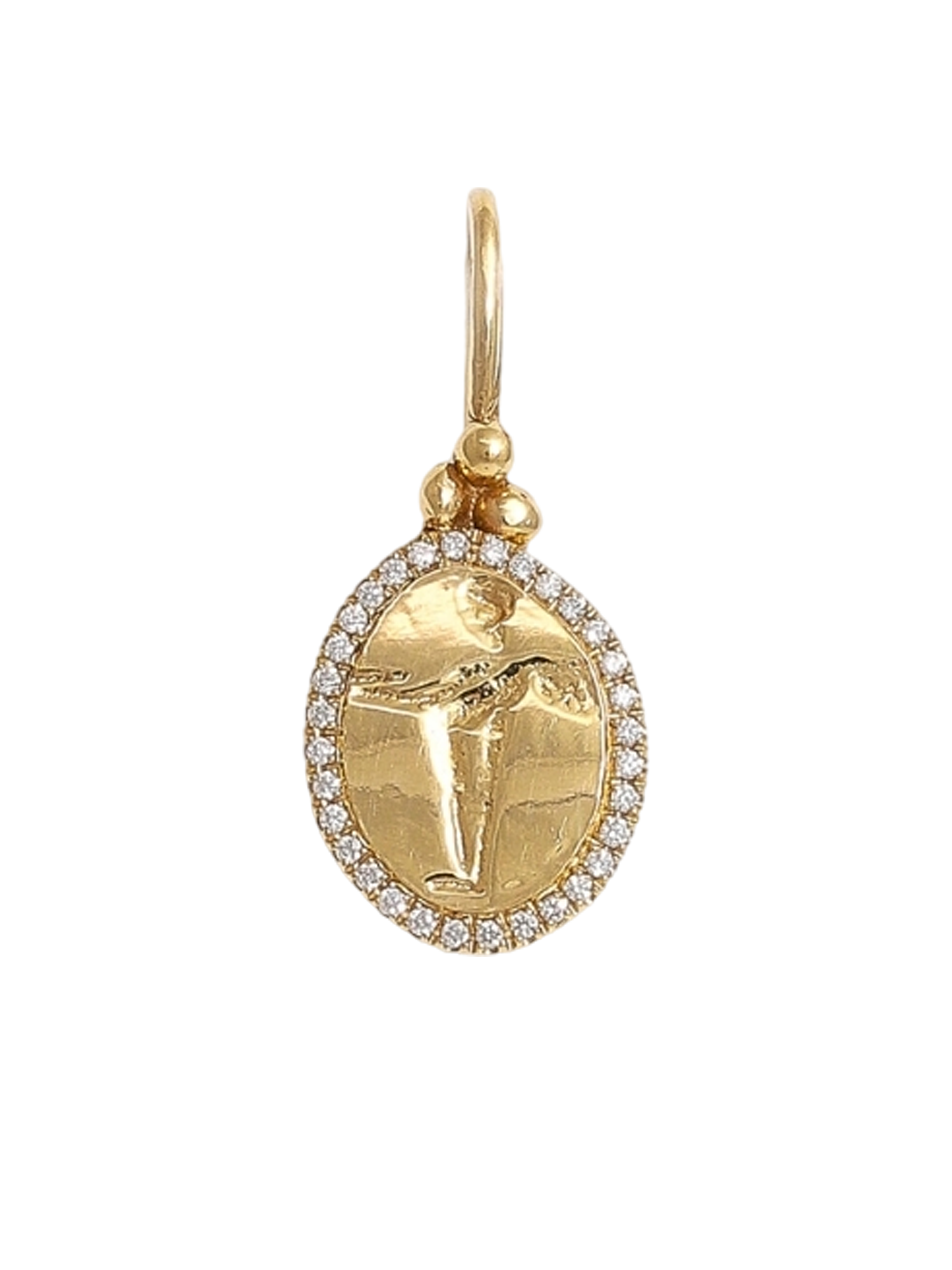 Peristera pendant with diamonds - 18k solid gold